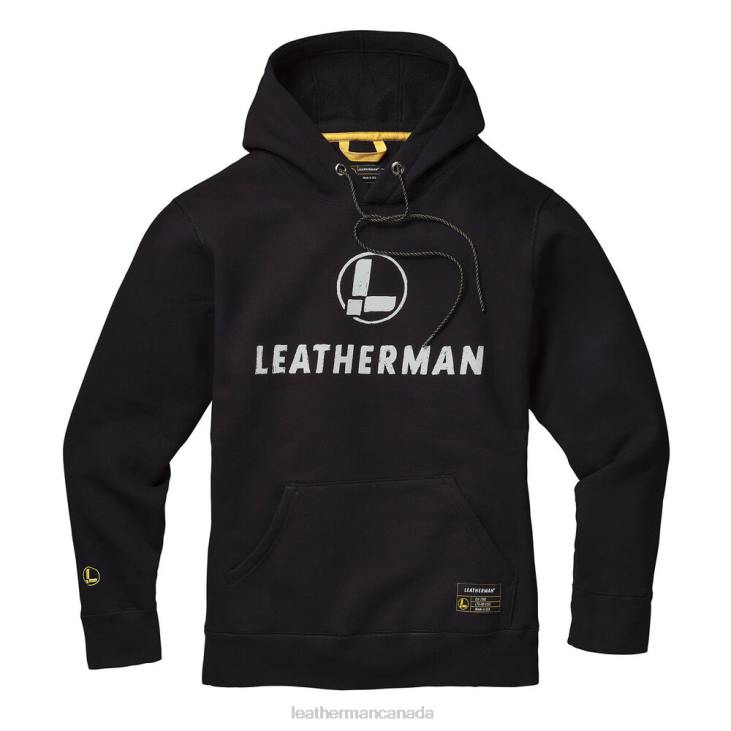 Leatherman Black Hand-drawn Logo Hoodie Apparel R6BL77