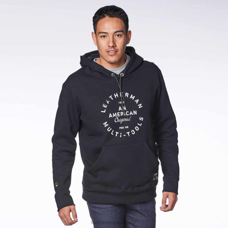 Leatherman Black Heritage Badge Pullover Hoodie Apparel R6BL81