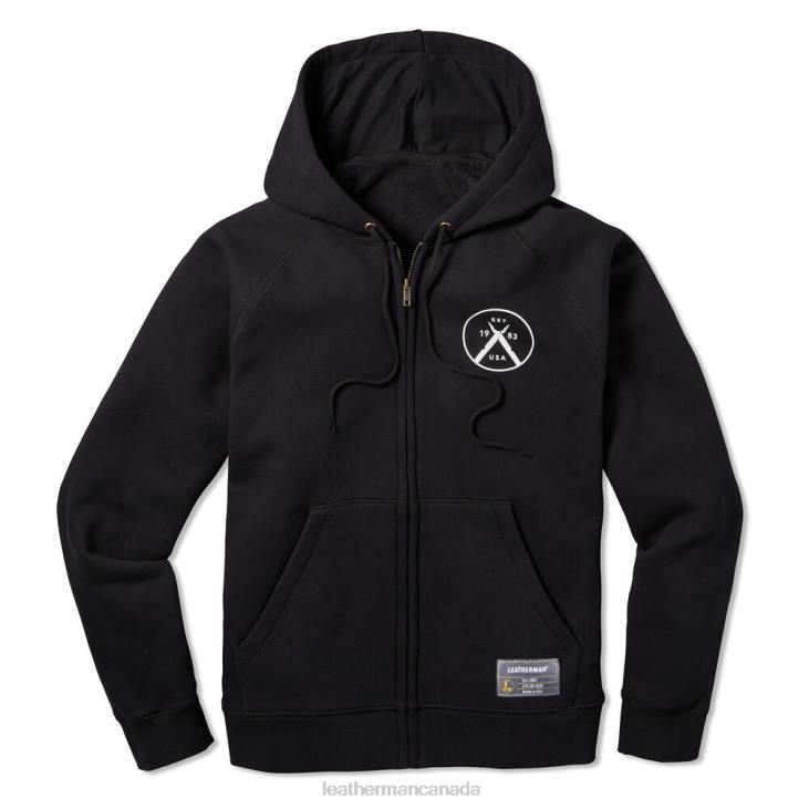 Leatherman Black Original Multi-Tool Zip Up Hoodie Apparel R6BL75