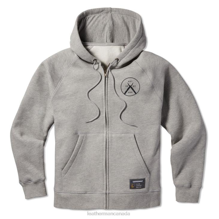 Leatherman Gray Original Multi-Tool Zip Up Hoodie Apparel R6BL76