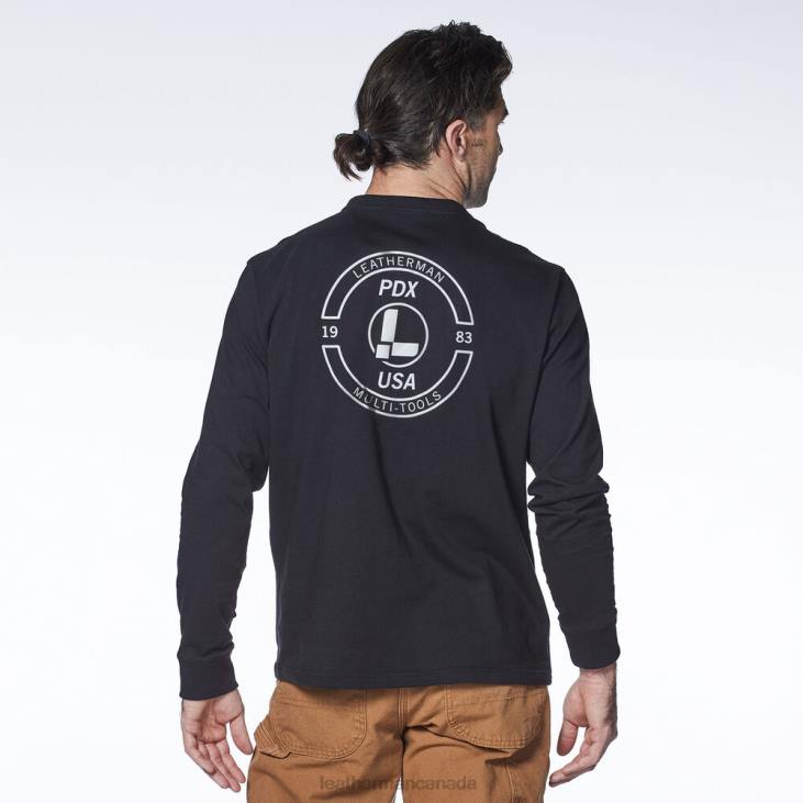 Leatherman Black Brand Stamp Long Sleeve Tee Apparel R6BL90