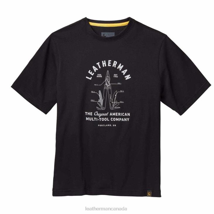 Leatherman Black PST Heritage Short Sleeve Tee Apparel R6BL97