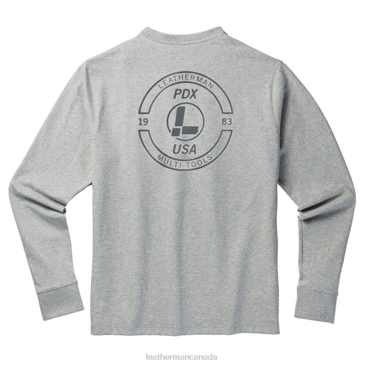 Leatherman Gray Brand Stamp Long Sleeve Tee Apparel R6BL91