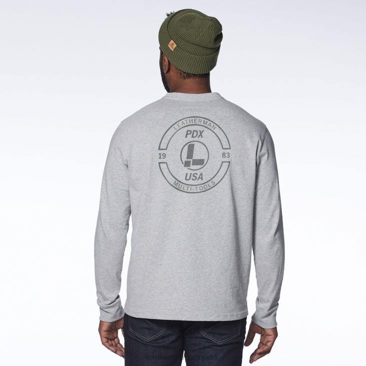 Leatherman Gray Brand Stamp Long Sleeve Tee Apparel R6BL91