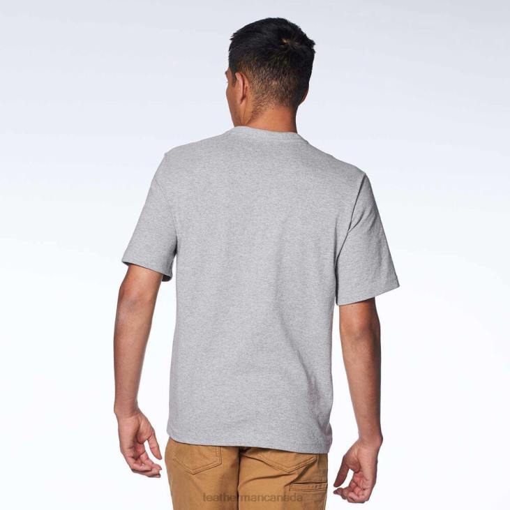 Leatherman Gray Heritage Badge Short Sleeve Tee Apparel R6BL95