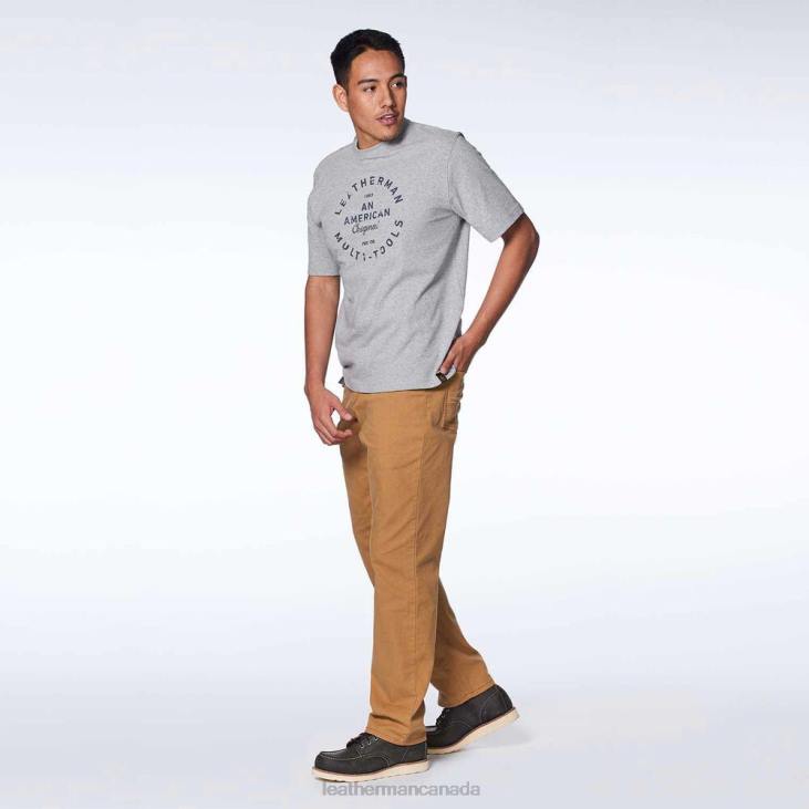 Leatherman Gray Heritage Badge Short Sleeve Tee Apparel R6BL95