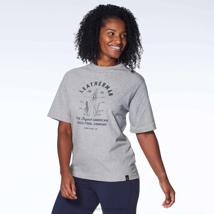 Leatherman Gray PST Heritage Short Sleeve Tee Apparel R6BL98