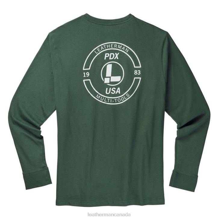 Leatherman Green Brand Stamp Long Sleeve Tee Apparel R6BL92