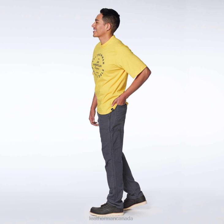 Leatherman Yellow Heritage Badge Short Sleeve Tee Apparel R6BL93