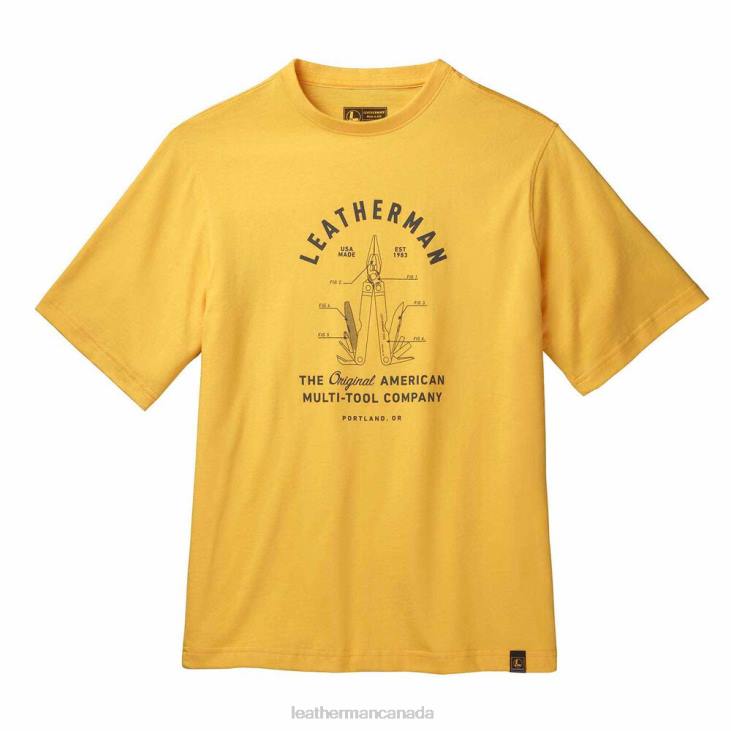 Leatherman Yellow PST Heritage Short Sleeve Tee Apparel R6BL96