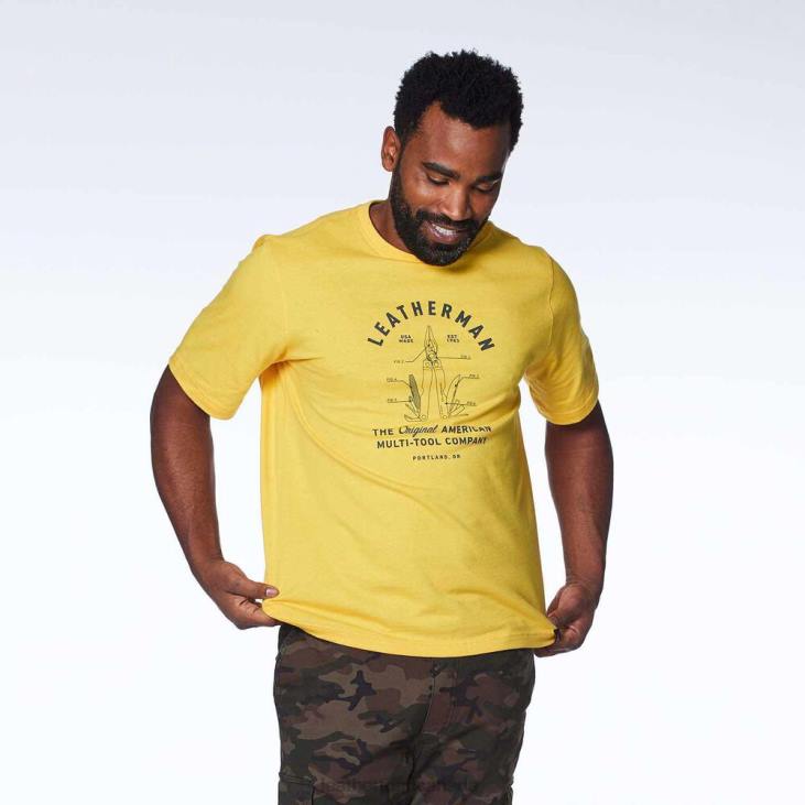 Leatherman Yellow PST Heritage Short Sleeve Tee Apparel R6BL96